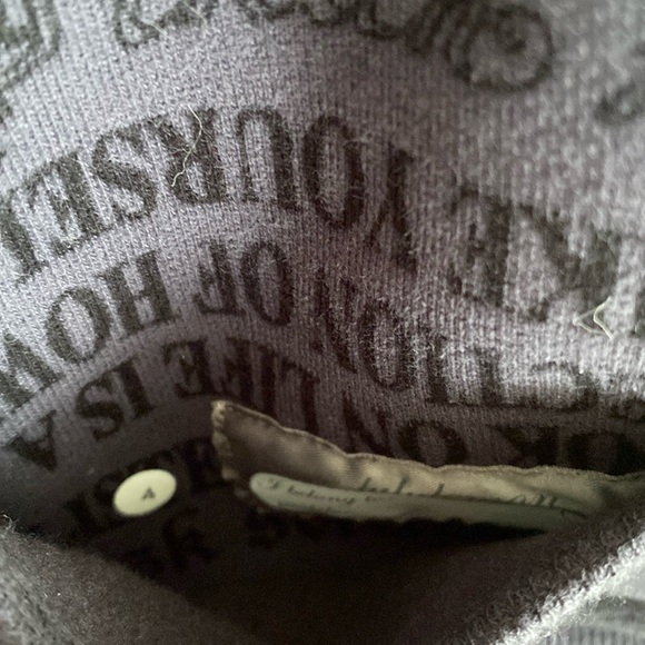 Lululemon Scuba hoodie size 4 manifesto print   zip up hoodie Sweatshirt - Picture 8 of 10